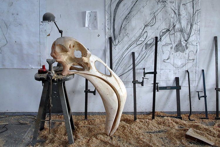 Photo de l'atelier de Quentin Garel. - © DR