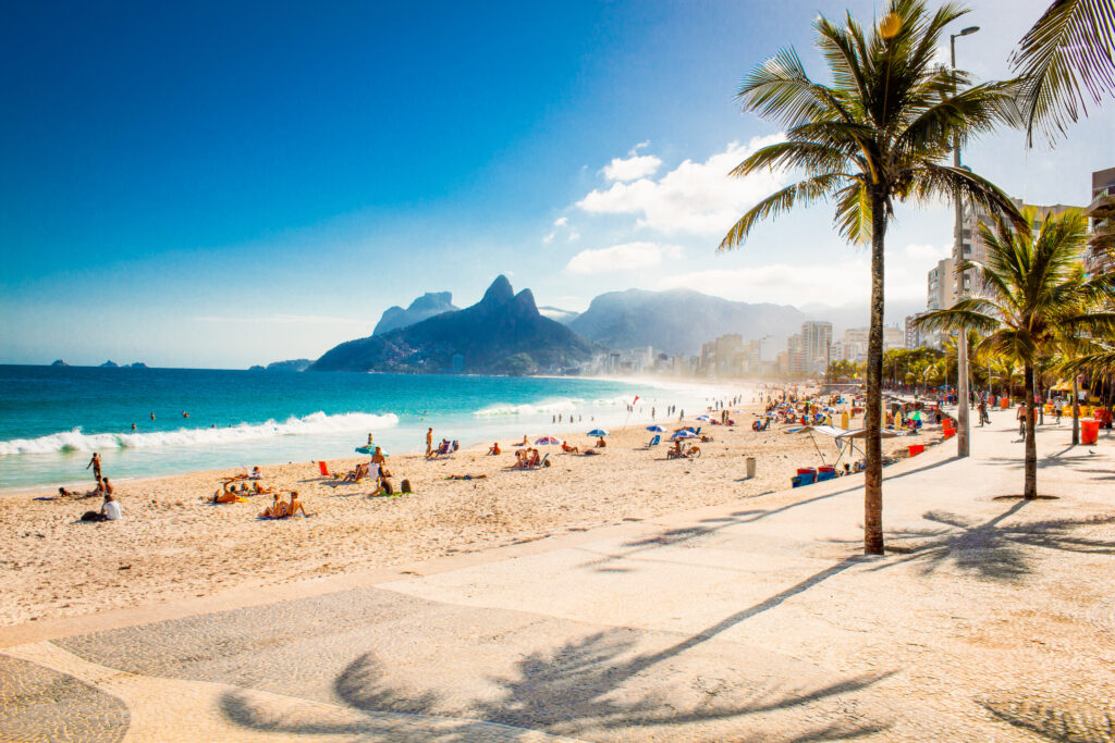 Plage d'Ipanema à Rio de Jainero