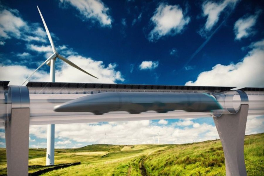 L'Hyperloop, projet de train capable d'atteindre la vitesse du son.