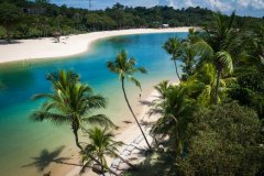 Plage de Palawan, île Sentosa.