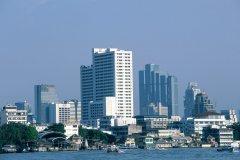 Vue générale du quartier moderne de Bangkok. (© S.Nicolas - Iconotec)