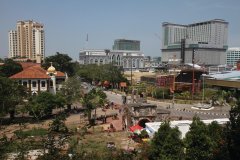 Vue sur Malacca depuis la forteresse d'A Famosa