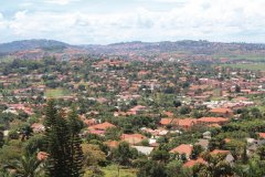 Quartier résidentiel de Kampala.
