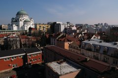 Vue sur la cathédrale de Saint-Sava et le quartier Vracar. (© National Tourism Organisation of Serbia)