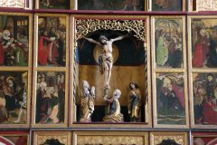 L'autel de l'église de Biertan.