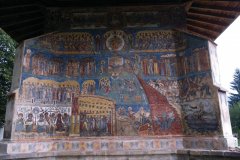Église du monastère de Voroneţ, fresque du jugement dernier.