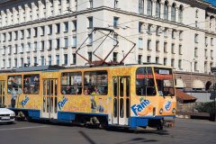 Tramway sur la place Svéta Nedelya.