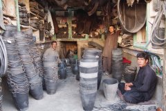 Commerçants dans le bazar d'Hérât.