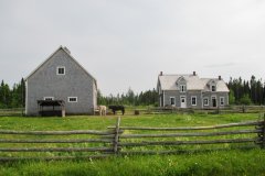 Village historique acadien à Bertrand au Nouveau-Brunswick.