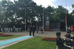 Cimetière militaire de Kapelle, cérémonie du souvenir.