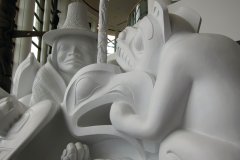 Sculpture de Bill Reid, L'esprit de Haida Gwaii, au Musée canadien de l'histoire.