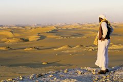 La mer de sable du désert Libyque.