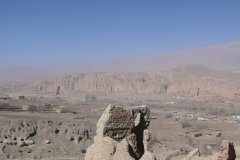 Vue du sommet de l'ancienne forteresse de Shar-e-Gholghola.