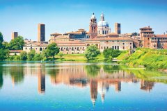 La cité médiévale de Mantova.