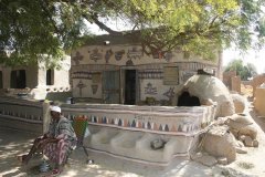 Île d'Ayorou, architecture typique.