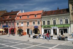 Maisons colorées de Piata Sfatului.