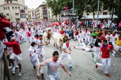 Sanfermines à pamplune.