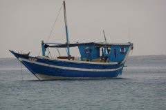 Bateau de pêche sur la mer Rouge.