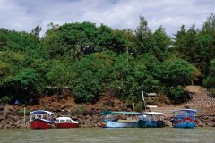 Le petit port d'embarcation de Bahar Dar.