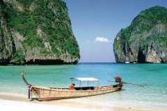 Ao Maya, plage de Koh Phi Phi Le.