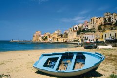 Castellammare del golfo, ancien port principal d'Erice et de Segeste.