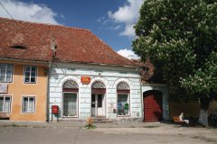 La place du village de Biertan.