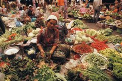 Primeur au marché de Kota Bahru