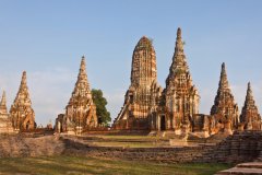 Pagode Chaiwatthanaram du temple d'Ayutthaya.