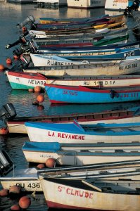 Barques de pêcheurs réunionnais.