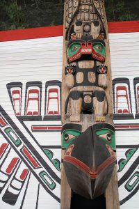 <p>Totem au Musée canadien de l'histoire à Gatineau.</p>