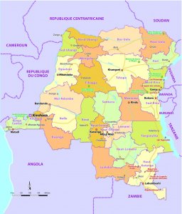 <p>Carte des 26 provinces</p>