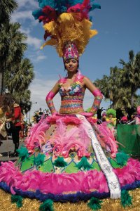 <p>La Reine du Carnaval de Santo Domingo.</p>