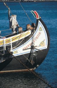 <p>Détail d'un bateau de pêche.</p>