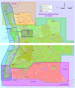 Les régions de l'Angola