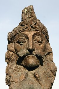 Sculpture de Vlad L'Empaleur, figure emblématique de Sighișoara.