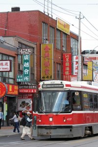 Streetcar dans le quartier de Chinatown.