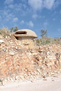Bunker protégeant la frontière.