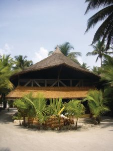 Bungalow sur la plage d'Assinie.