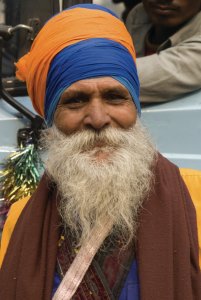 Sikh lors de l'anniversaire du martyr de Gourou Tegh Bahadur.