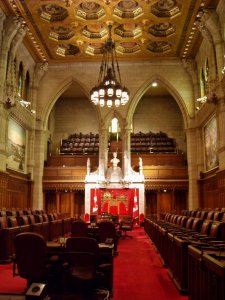 <p>Chambre du Sénat du Canada.</p>
