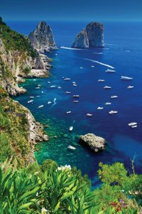 <p>Vue de Capri depuis Giardini di Augusto.</p>