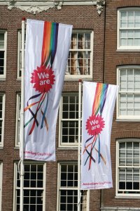 Fierté gay à à Amsterdam.