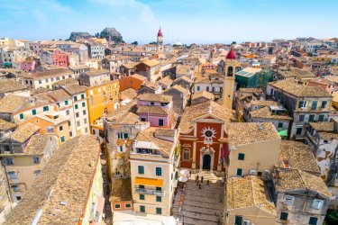 La ville de Corfou Chora. - Oleg Voronische - Shutterstock.com
