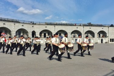 Répétition pour le Sunset Ceremony à Fort Henry. - Valérie FORTIER