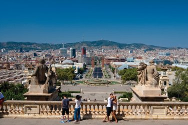 Vue du Mirador del Palau Nacional (MNAC). - Author's Image