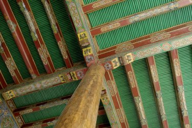 Plafond de la mosquée Khazret Khizr. - Jeff Jones - Iconotec