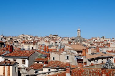 Vue sur les toits de Montpellier. Véviga