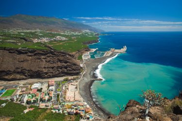 Point de vue du mirador del Time en direction de Puerto de Tazacorte. - Tamara Kulikova - Shutterstock.com