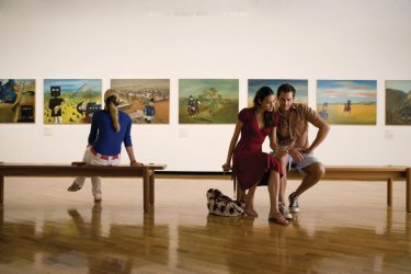 Ned Kelly Series, Sidney Nolan au the National Gallery of Australia. - Australian Capital Tourism / Tourism Australia / Geoff Lung