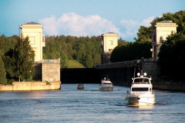 Écluse du canal Moscou-Volga. - Stéphan SZEREMETA